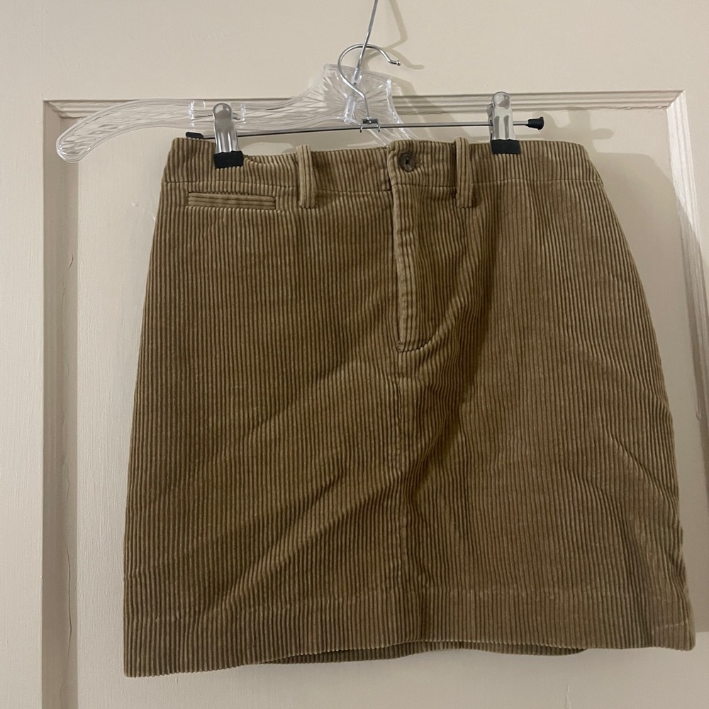Ralph Lauren Tan Corduroy Mini Skirt